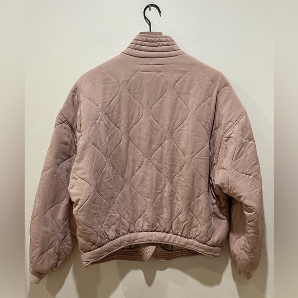 Blank NYC Muted Pink Quilted Snap Coat - Women’s Size Medium - Picture 2 of 7